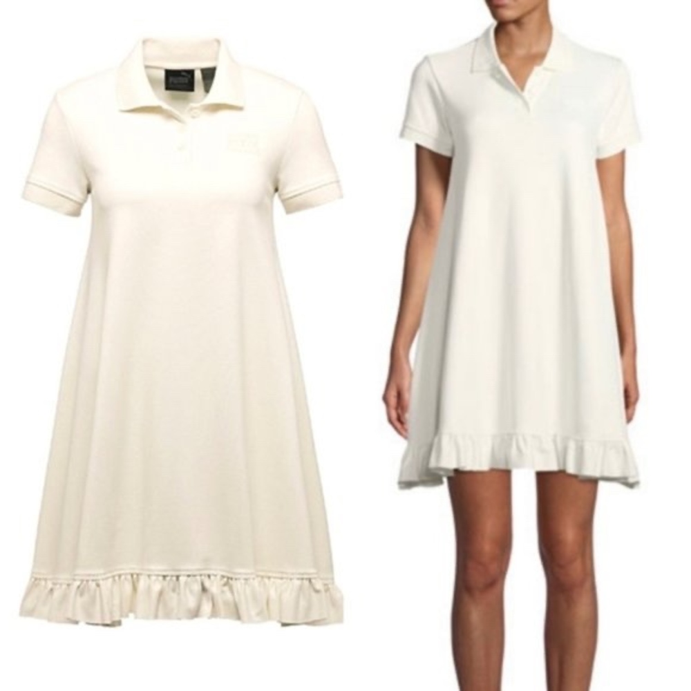 Poshmark Fenty Puma by Rihanna White Ivory Polo Swing Mini Casual Dress